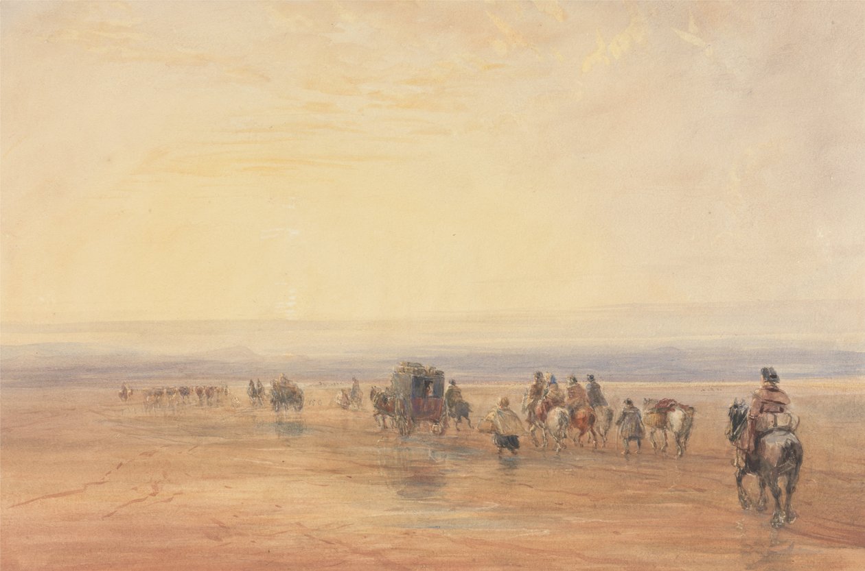 Przejście przez Lancaster Sands autorstwa David Cox