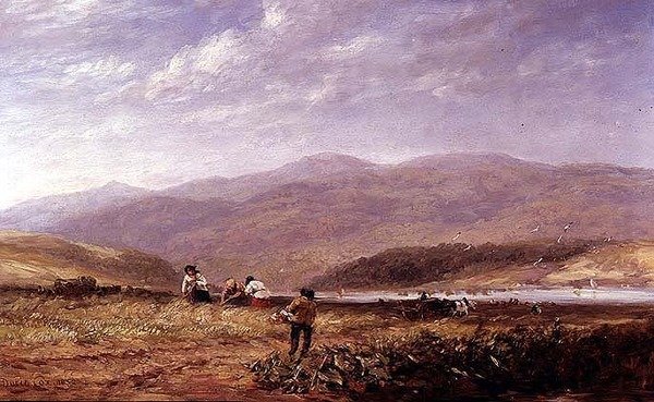 Уэльсийн ландшафтполи дахь хадланчид autorstwa David Cox