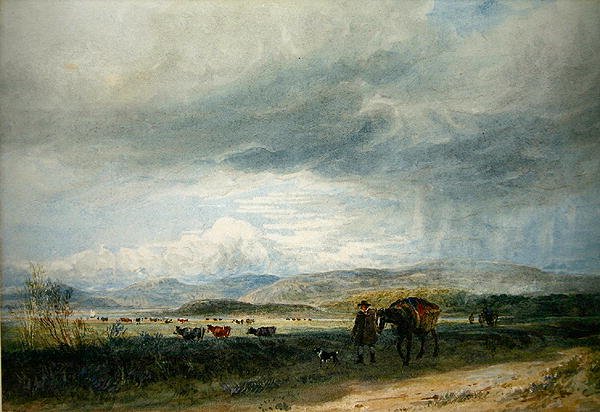 Łąki Ludwea (akwarela na papierze) autorstwa David Cox