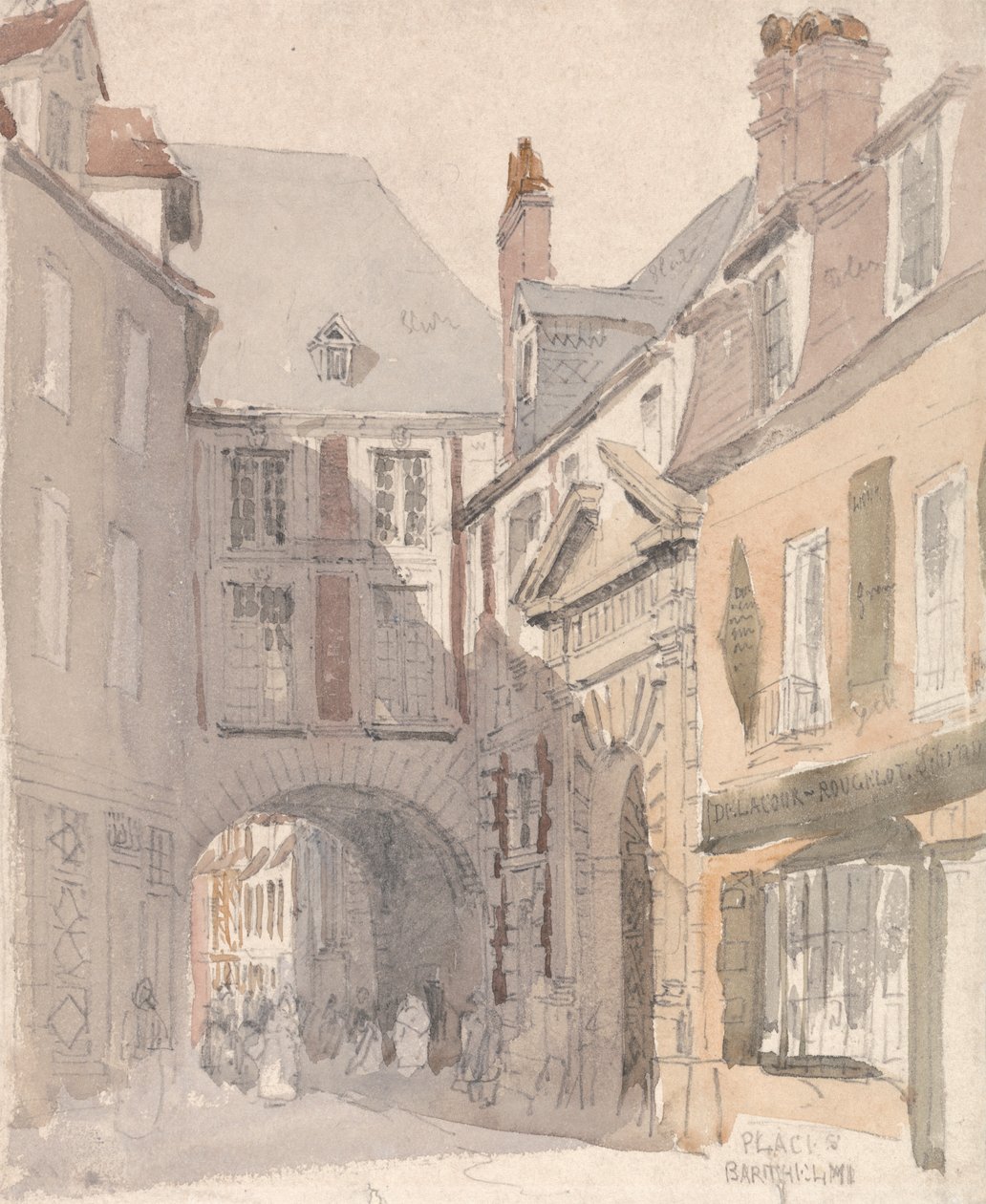 Miejsce św. Barthelemy, Rouen autorstwa David Cox