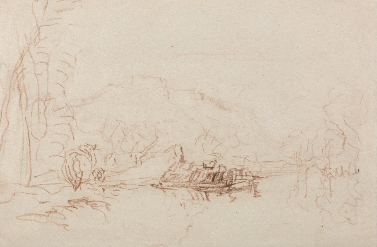 Scena rzeczna autorstwa David Cox