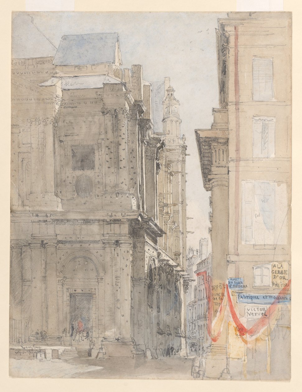 St. Eustache, Paryż autorstwa David Cox