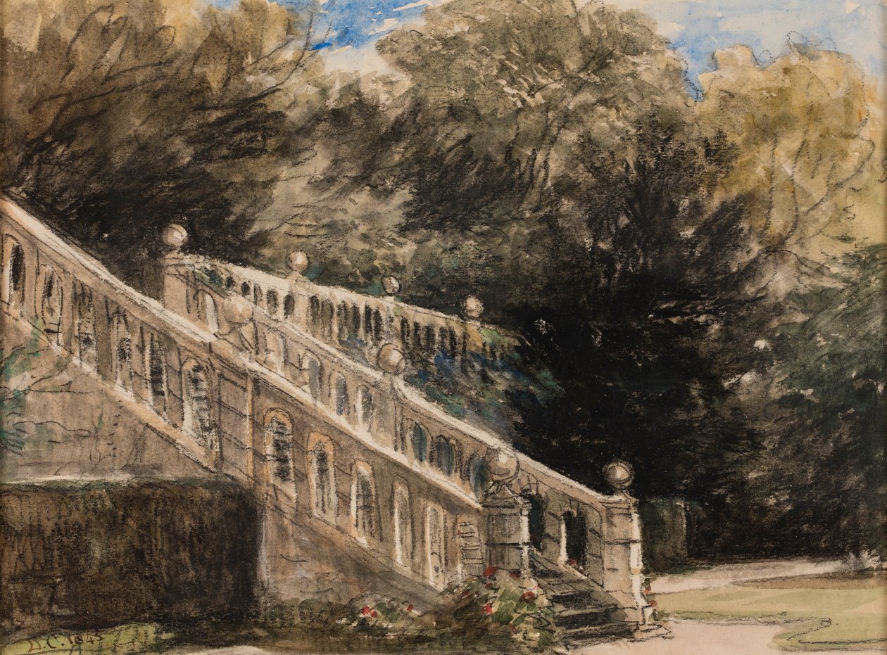 The Terrace, Haddon autorstwa David Cox