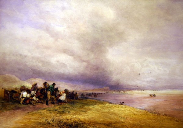Ulverstone Sands (akwarela na papierze) autorstwa David Cox