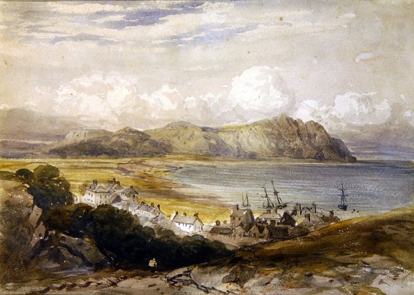 Widok na port (akwarela na papierze) autorstwa David Cox