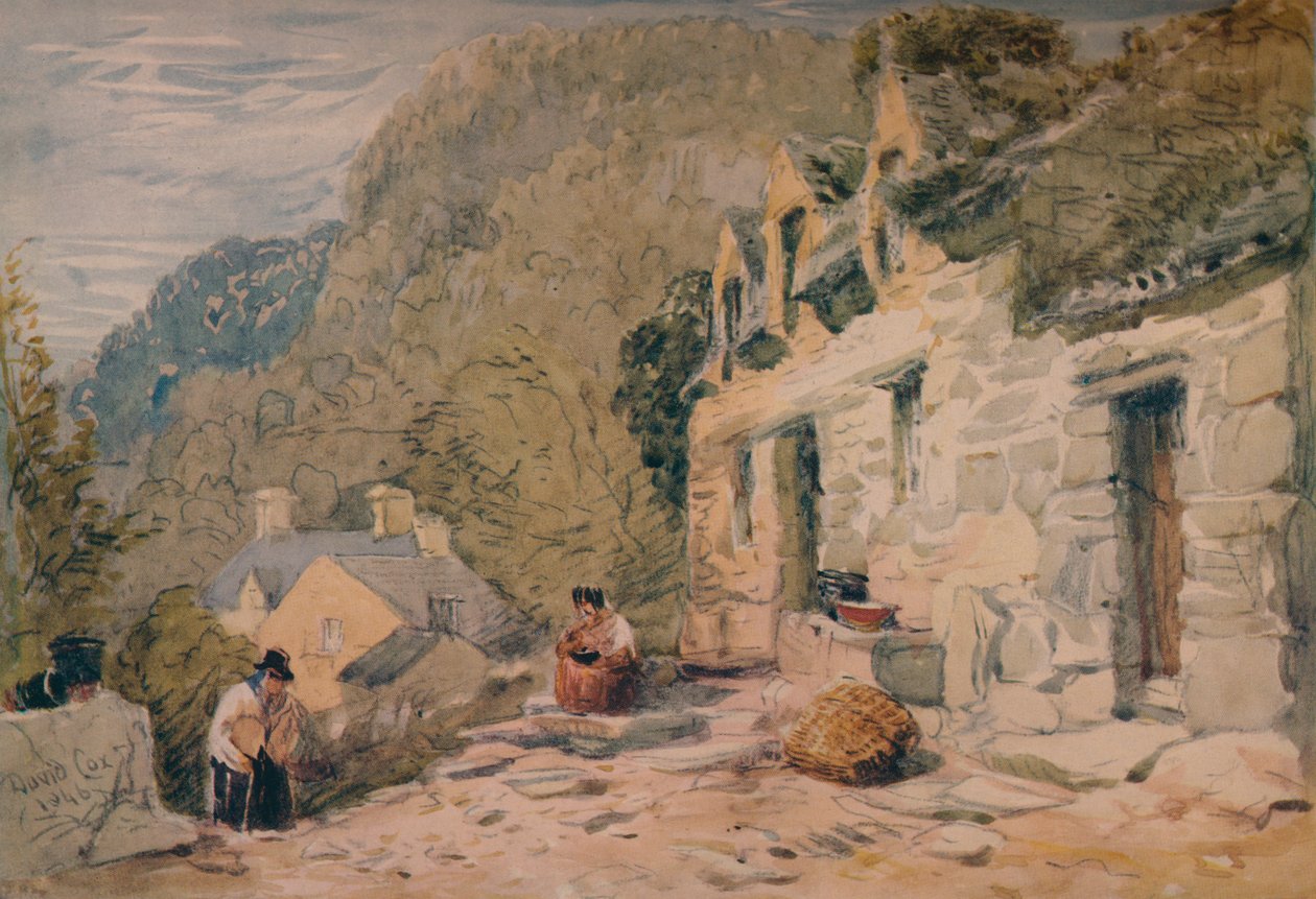 Domek Black Jacks, Bettws-y-Coed, 1846 autorstwa David Cox the elder