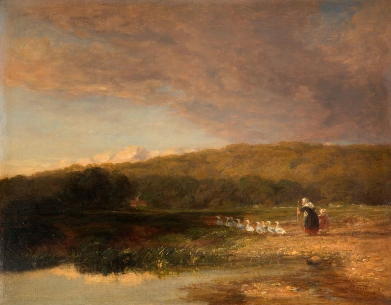 Wieczór 1851-1853. autorstwa David Cox the elder