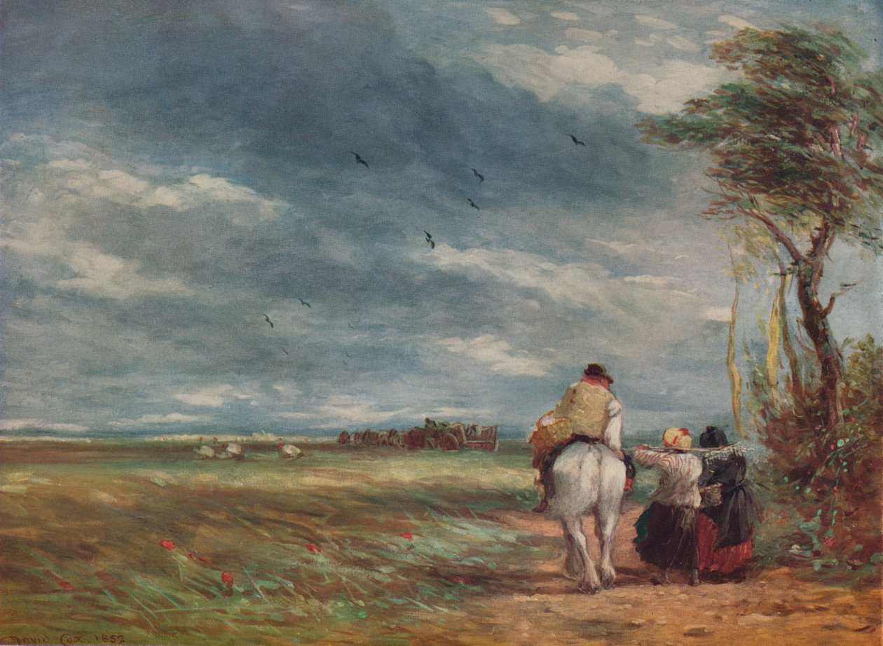 Idąc do Hayfield, 1852 autorstwa David Cox the elder