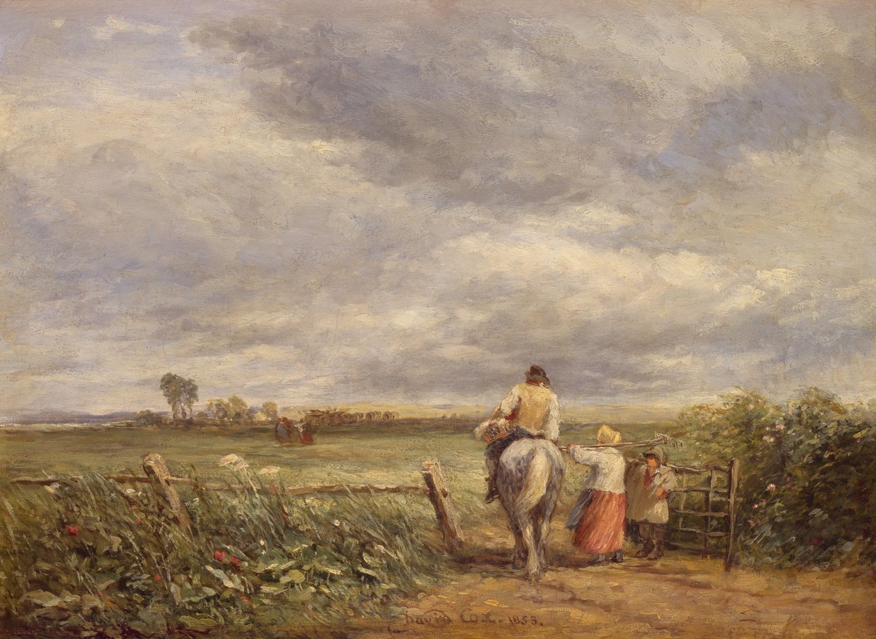 Jadąc do Hayfield, 1853. autorstwa David Cox the elder
