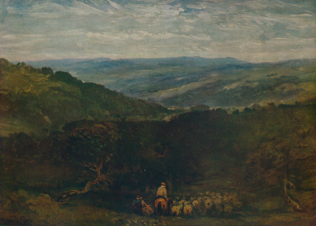 W parku, Bolton Bridge, ok. 1852 r. autorstwa David Cox the elder