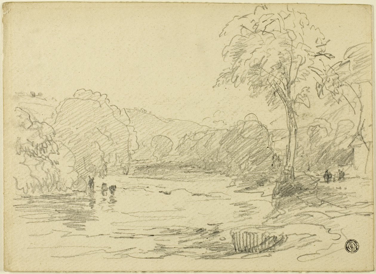 Scena rzeki autorstwa David Cox the elder