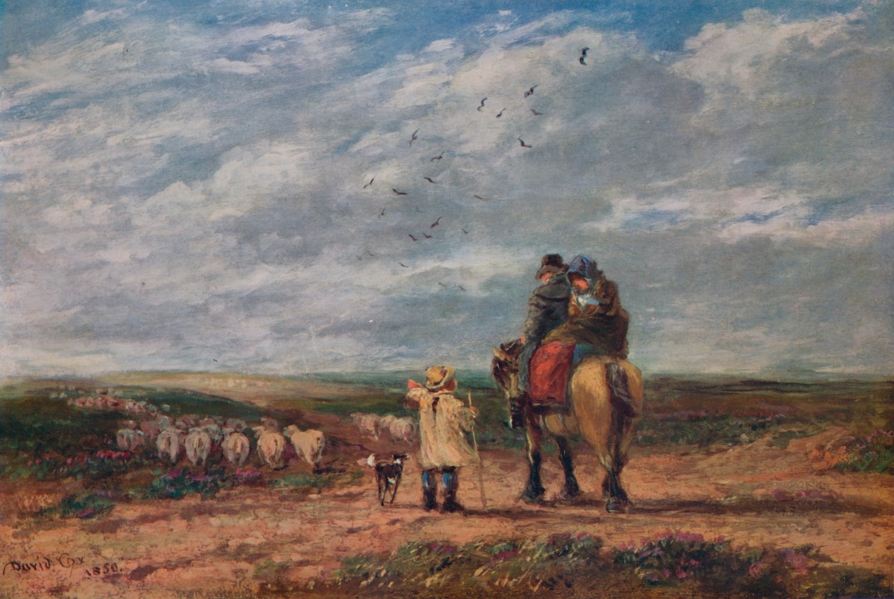 Skrzyżowanie, 1850 autorstwa David Cox the elder