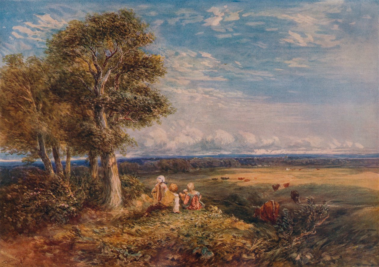 Skowronek, 1848 autorstwa David Cox the elder