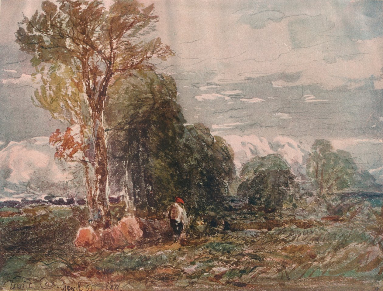 Drwal, XIX w., 1911 autorstwa David Cox the elder