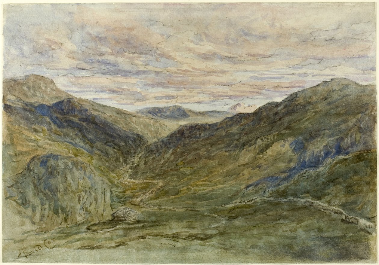 Widok w Walii autorstwa David Cox the elder