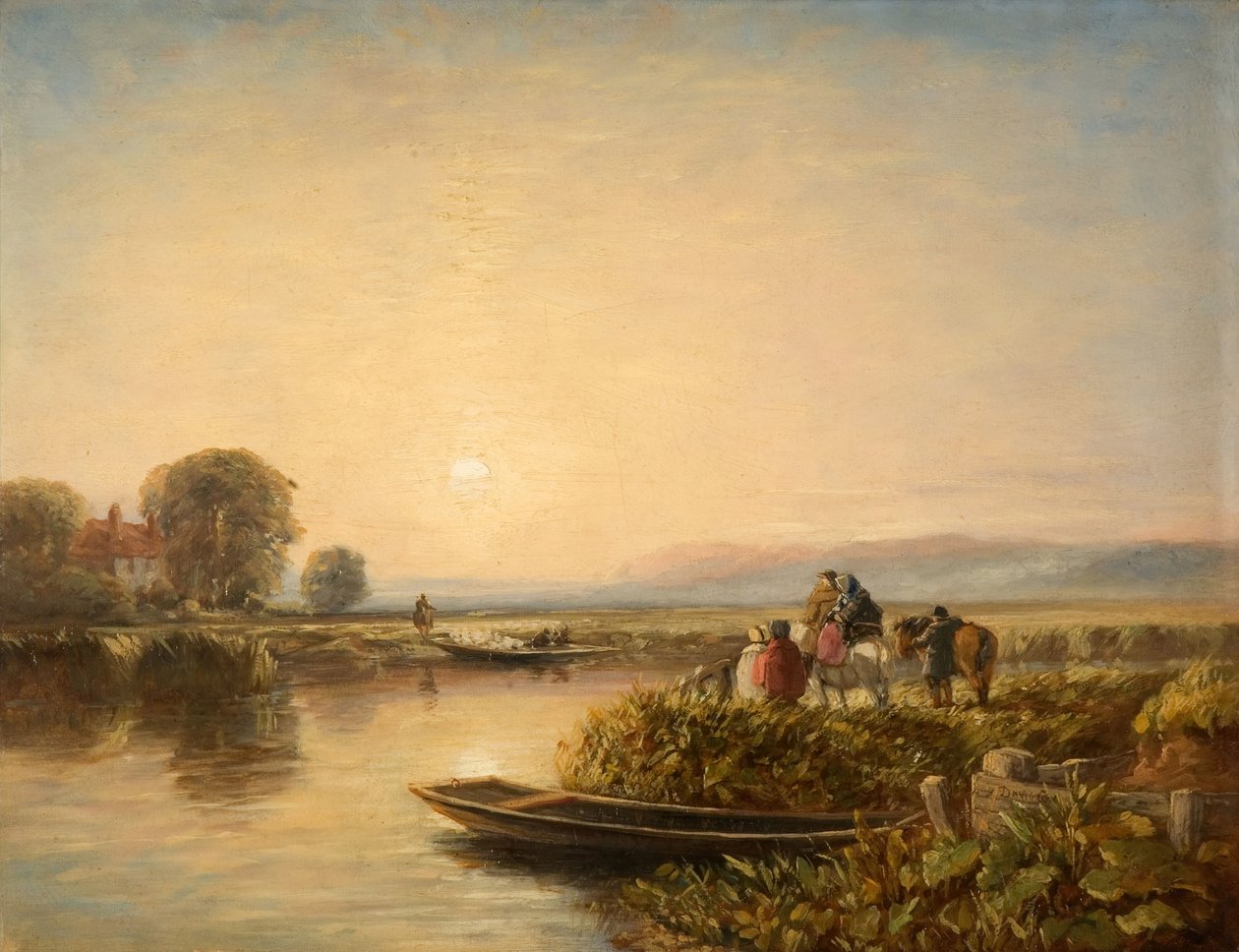 Oczekiwanie na prom - poranek 1851. autorstwa David Cox the elder