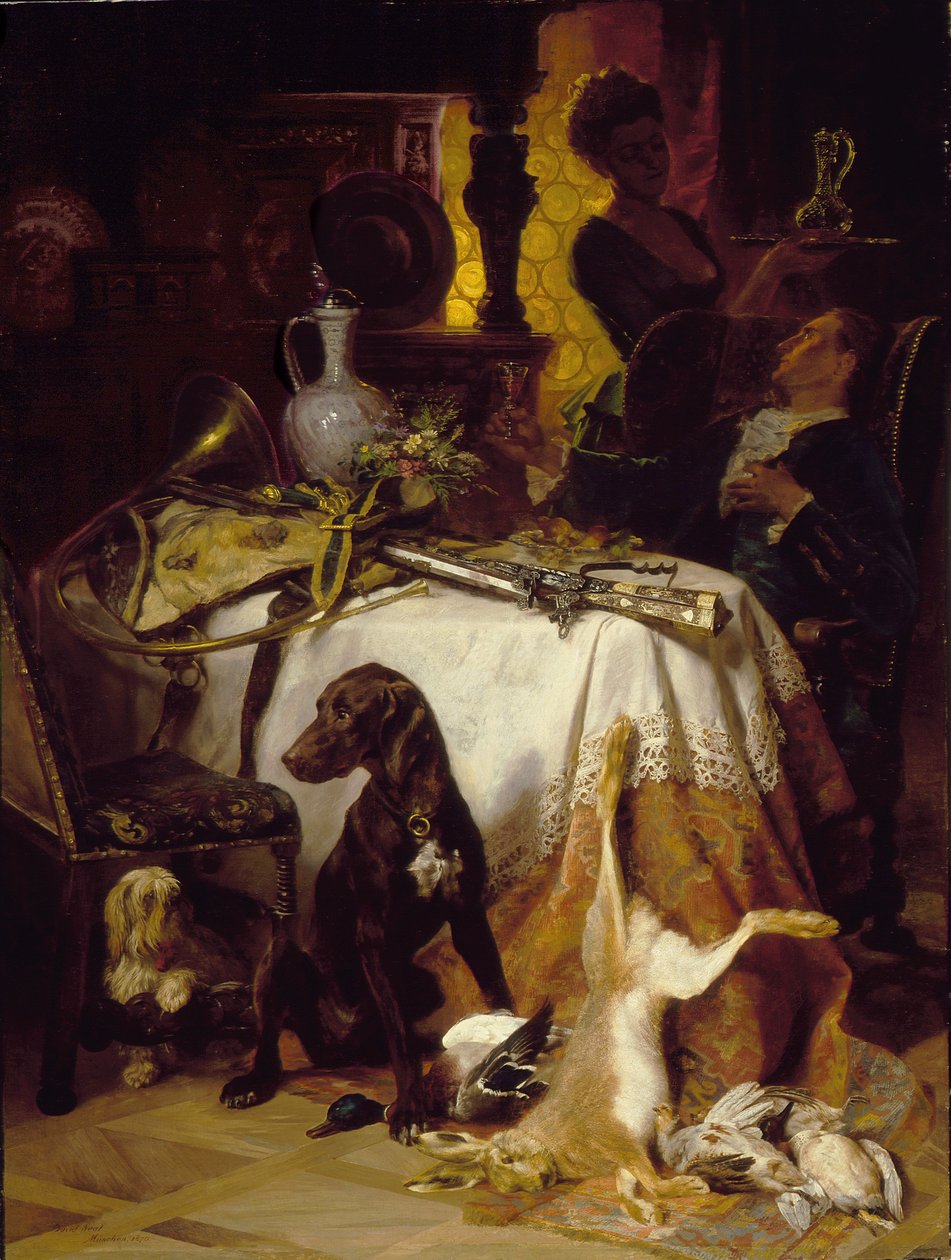 Po polowaniu, 1870 autorstwa David Dalhoff Neal