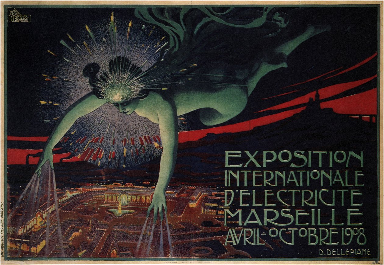 Międzynarodowa Wystawa Energii Elektrycznej, Marsylia, 1908 autorstwa David Dellepiane