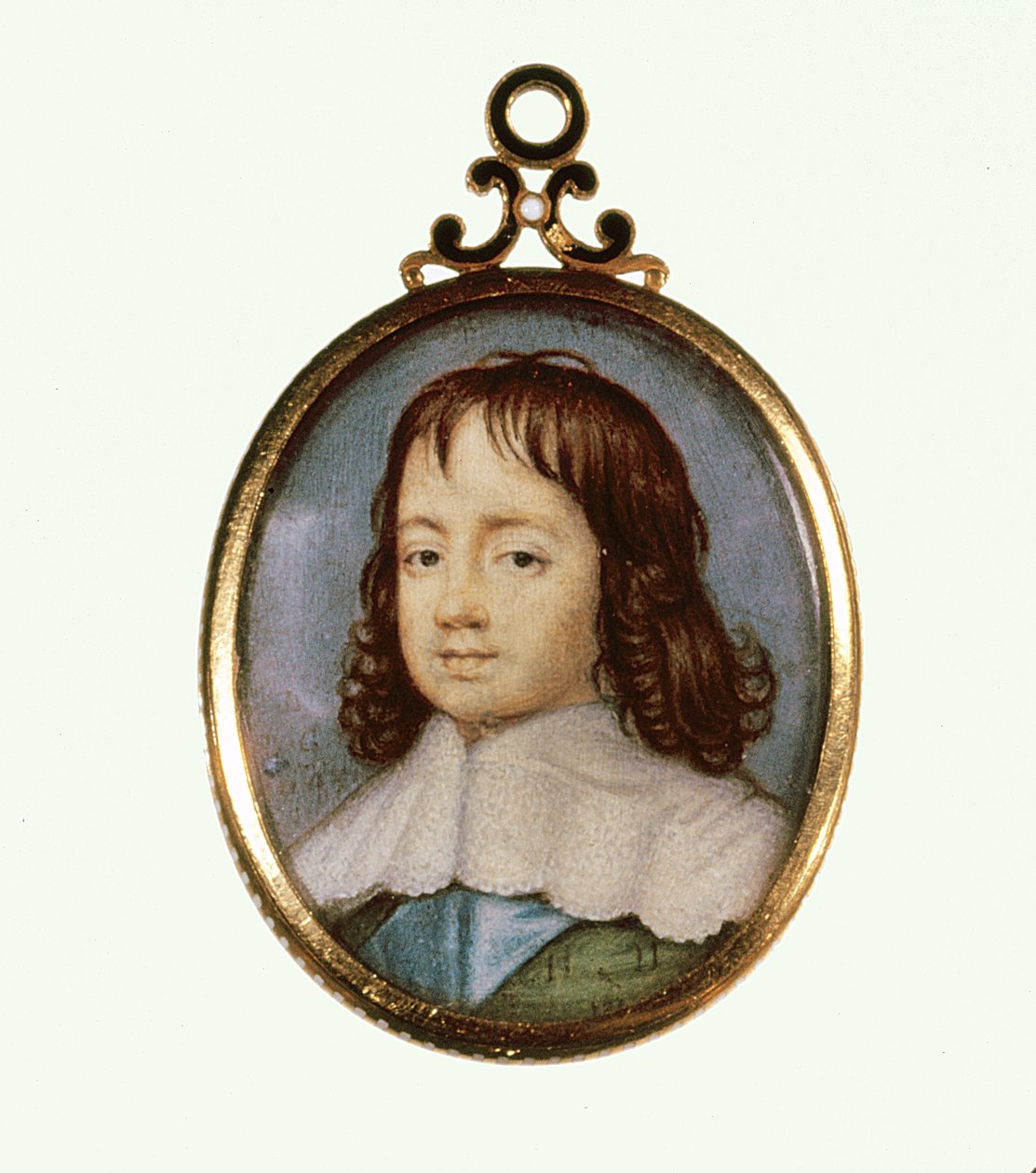 Karol II jako chłopiec (akwarela na welinie) autorstwa David Des Granges