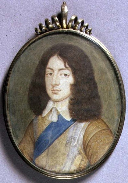 Miniatura portretowa Karola II autorstwa David Des Granges