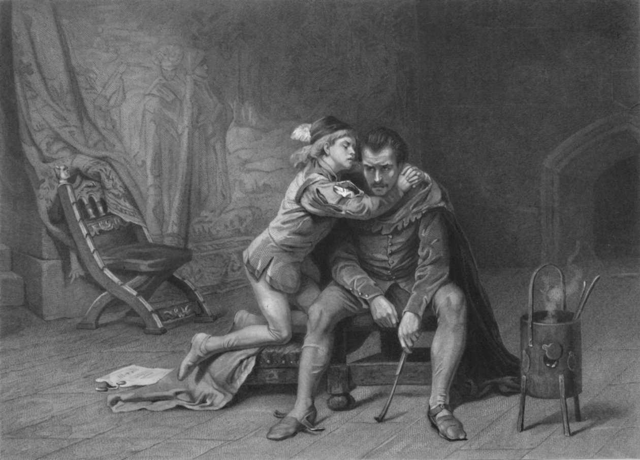 „Książę Artur i Hubert król Jan”, ok. 1870 r. autorstwa David Desvachez