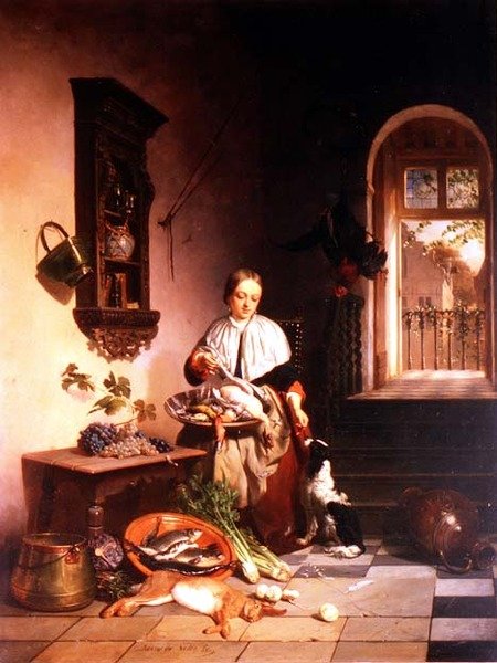 W kuchni autorstwa David Emil Joseph de Noter
