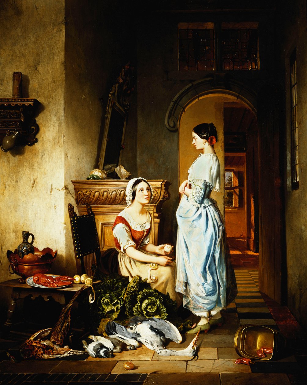 Przygotowanie posiłku, autorstwa David Emil Joseph de Noter