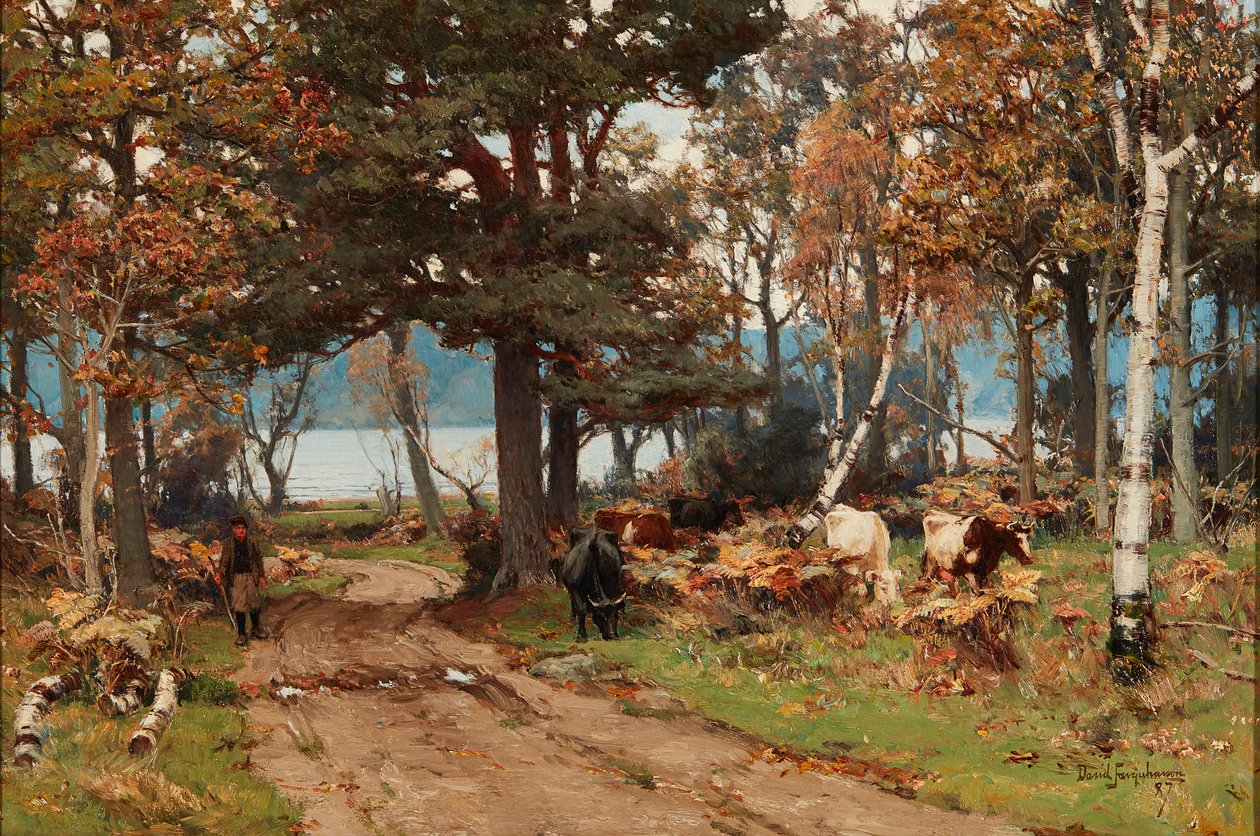 Stopa Bena Lomonda (olej na płótnie) autorstwa David Farquharson