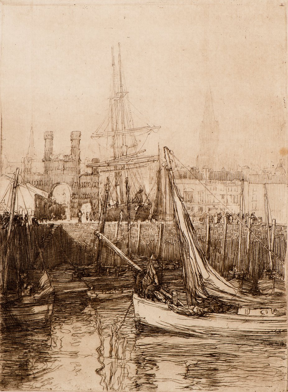 Łuk Królewski, XX w. (akwaforta) autorstwa David Foggie