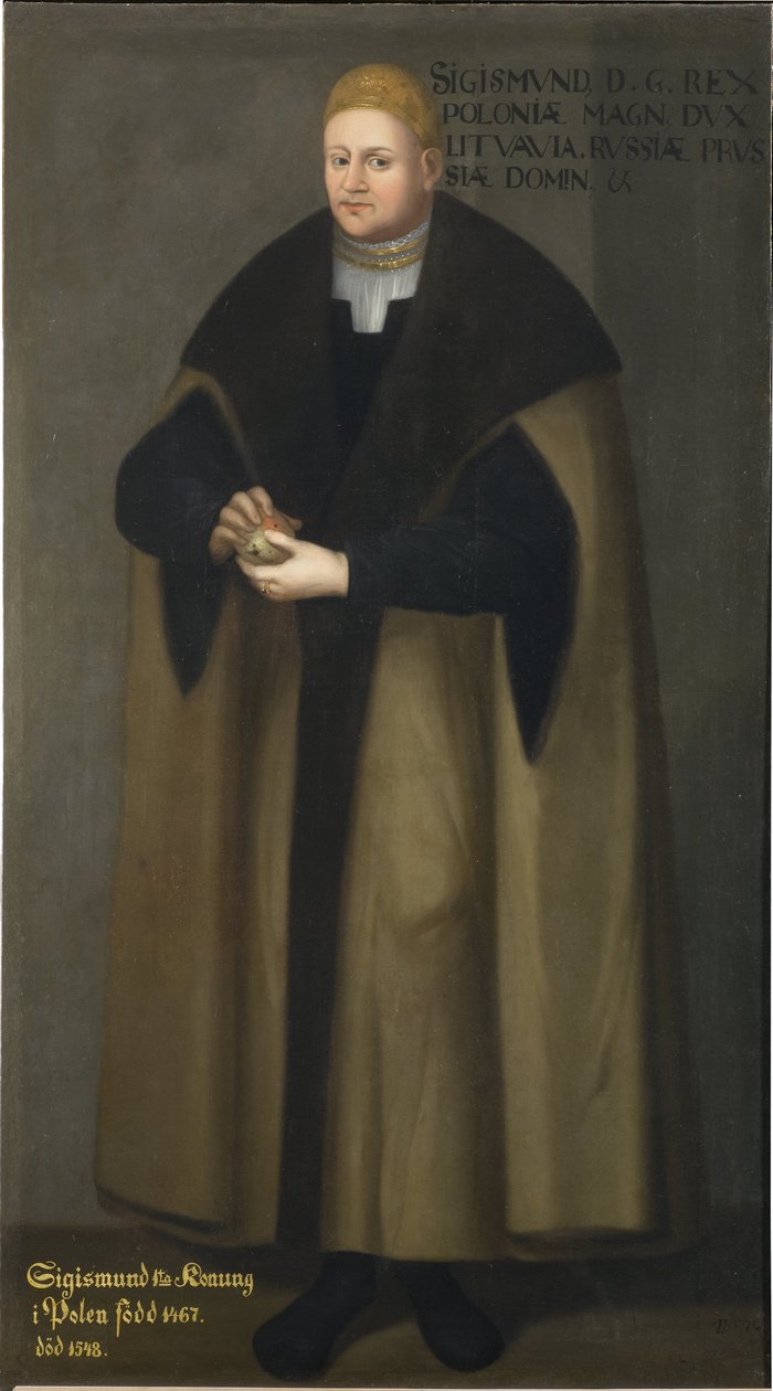 Zygmunt I Starszy, Król Polski i Wielki Książę Litewski - Portret Zygmunta I Polskiego (1467-1548), autorstwa Frumerie, Dawid (1641-1677). olej na płótnie autorstwa David Frumerie