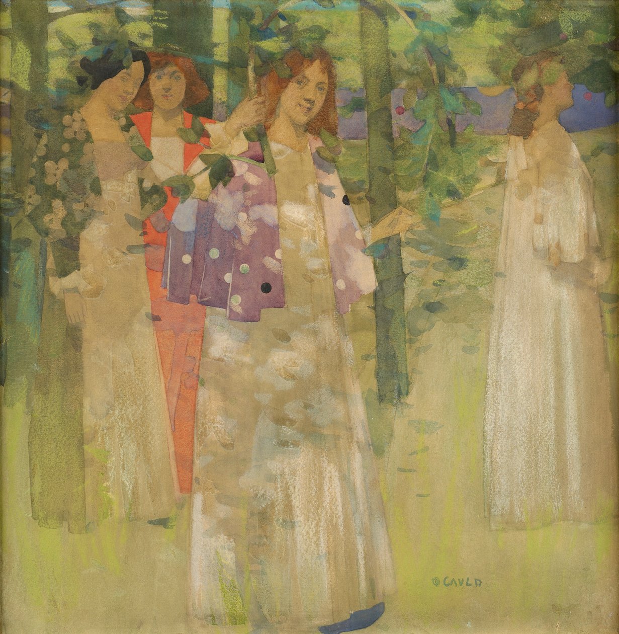 Procesja św Agnieszki (wc na papierze) autorstwa David Gauld