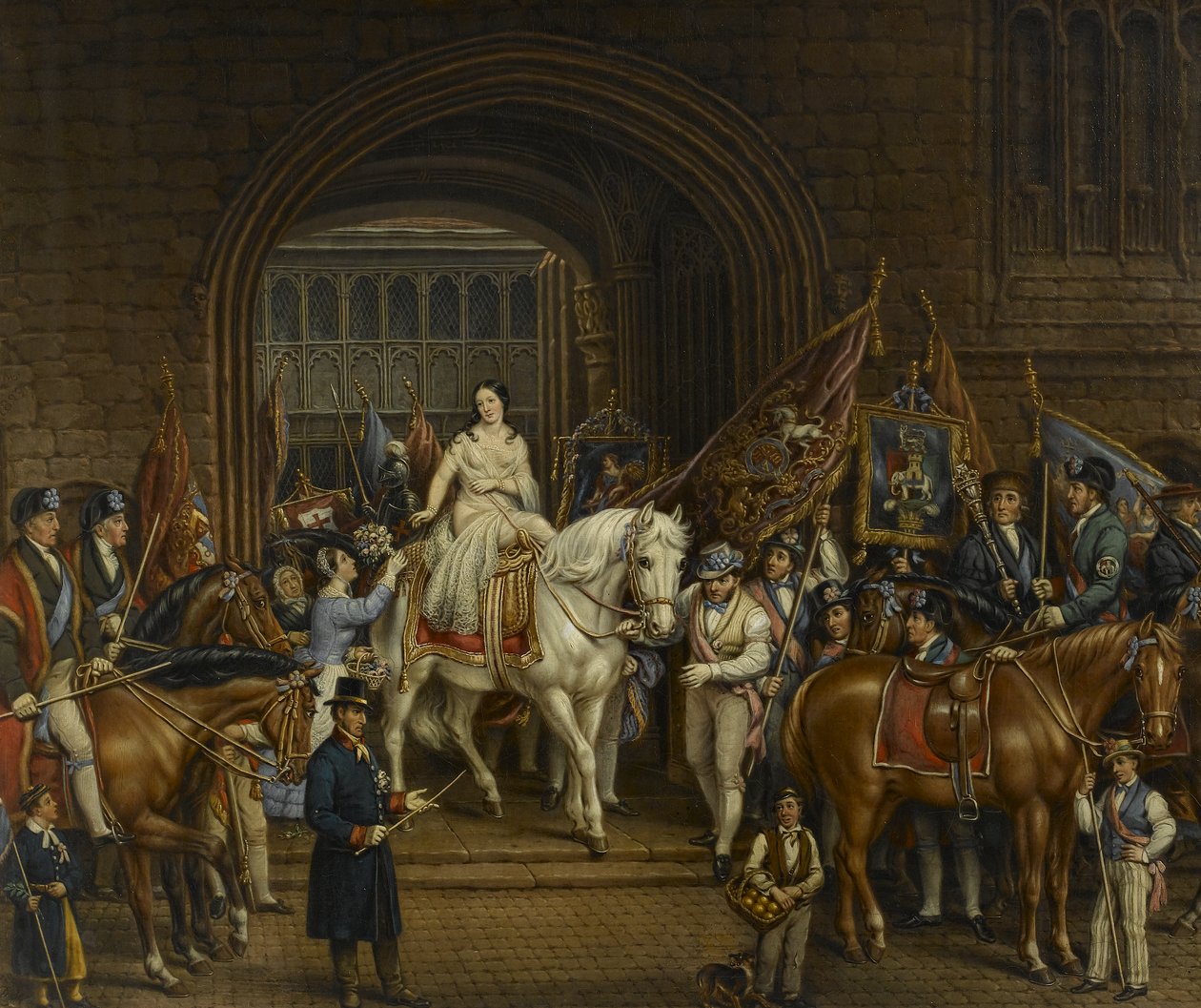 Procesja Lady Godiva z 1829 r., 1867 r autorstwa David Gee