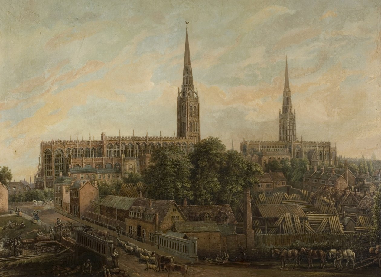 Priory Street, Coventry, 1861 autorstwa David Gee