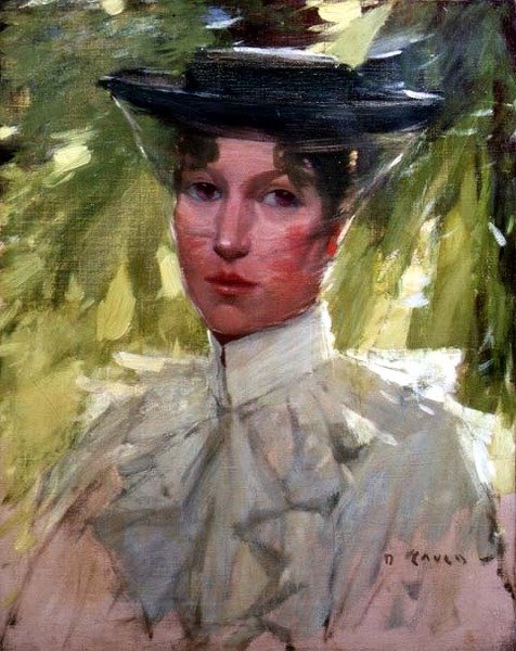 Portret młodej kobiety autorstwa David Gould