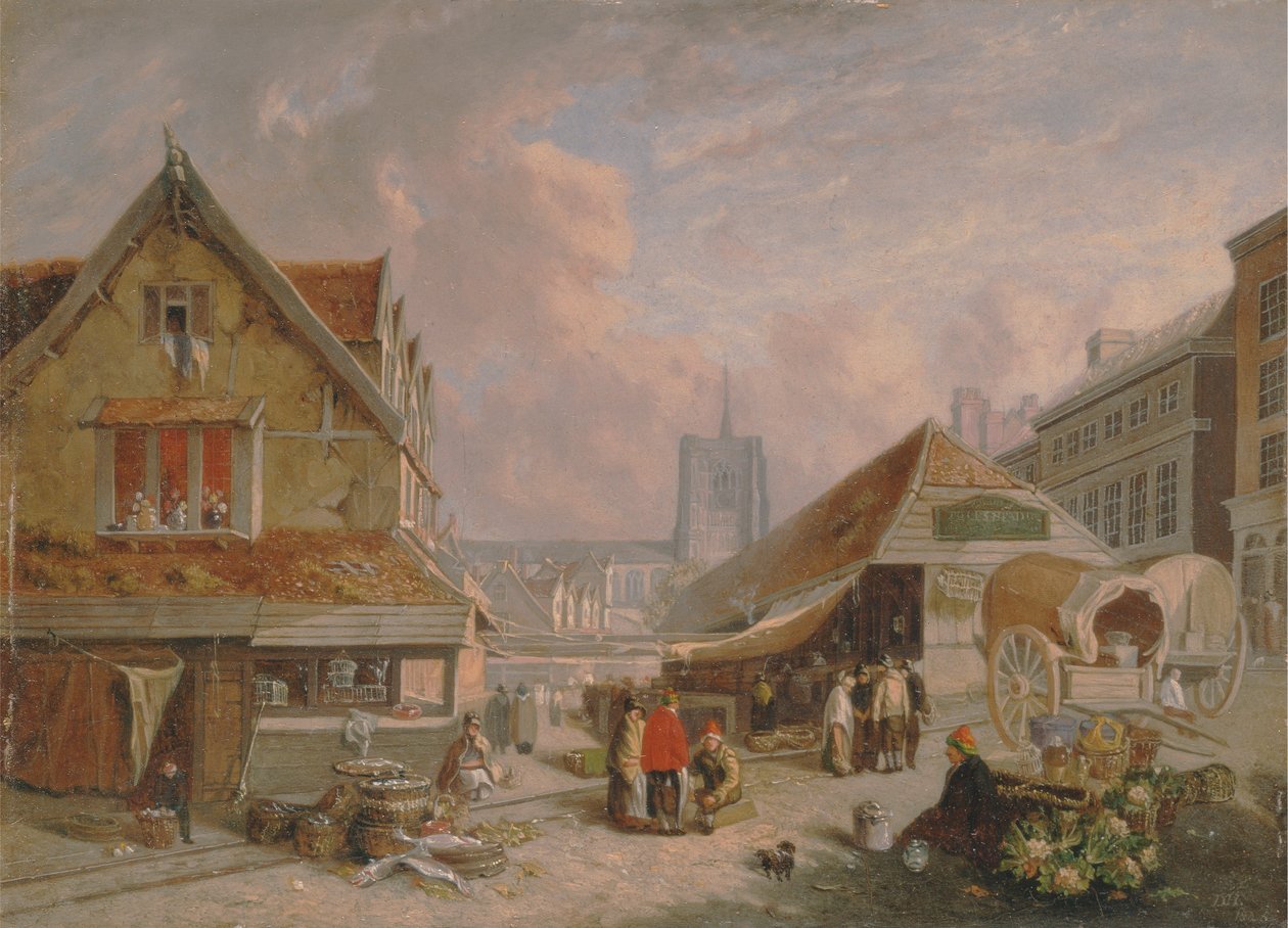 The Old Fishmarket, Norwichpolish autorstwa David Hodgson