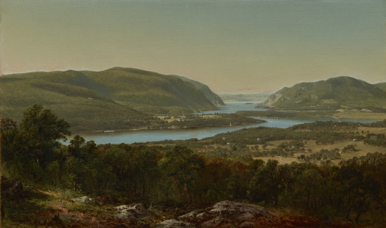 Widok z Garrison, West Point, Nowy Jork autorstwa David Johnson