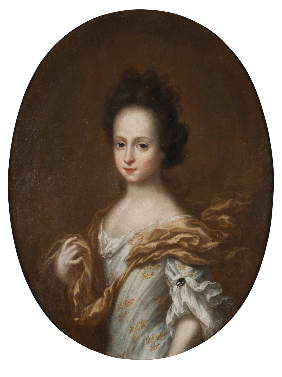 Edwige Sophie de Suede - Portret księżnej Hedvig Sophia z Holstein-Gottorp (1681-1708), królowej Szwecji, autorstwa Ehrenstrahl, Davida Kloeckera (1629-1698). Olej na płótnie. Wymiar : 74x57 cm. Muzeum Narodowe w Sztokholmie autorstwa David Klöcker Ehrenstrahl