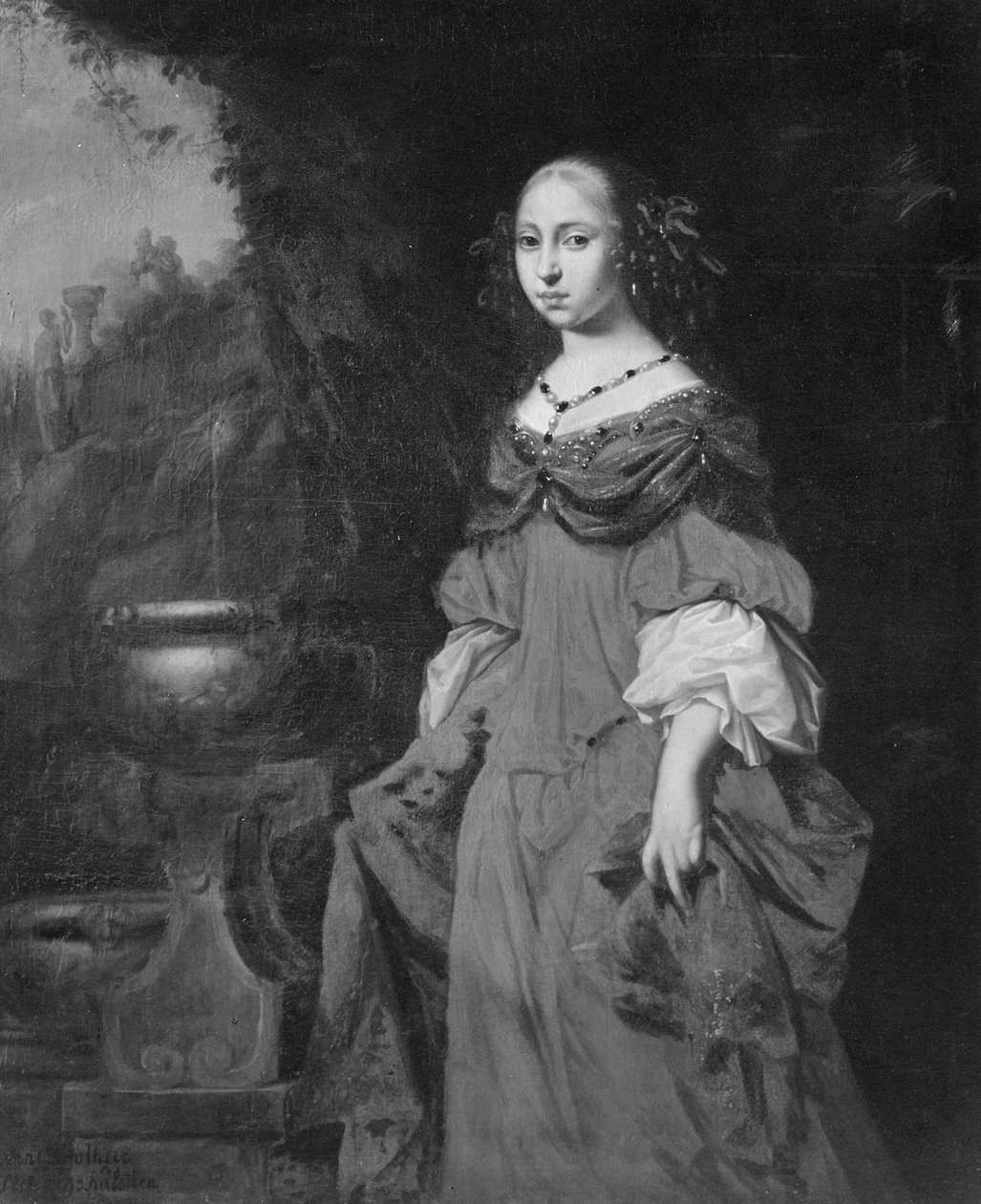 Anna Dorota, 1640-1713, księżniczka Holstein-Gottorp, ksieni Quedlinburga autorstwa David Klöcker Ehrenstrahl