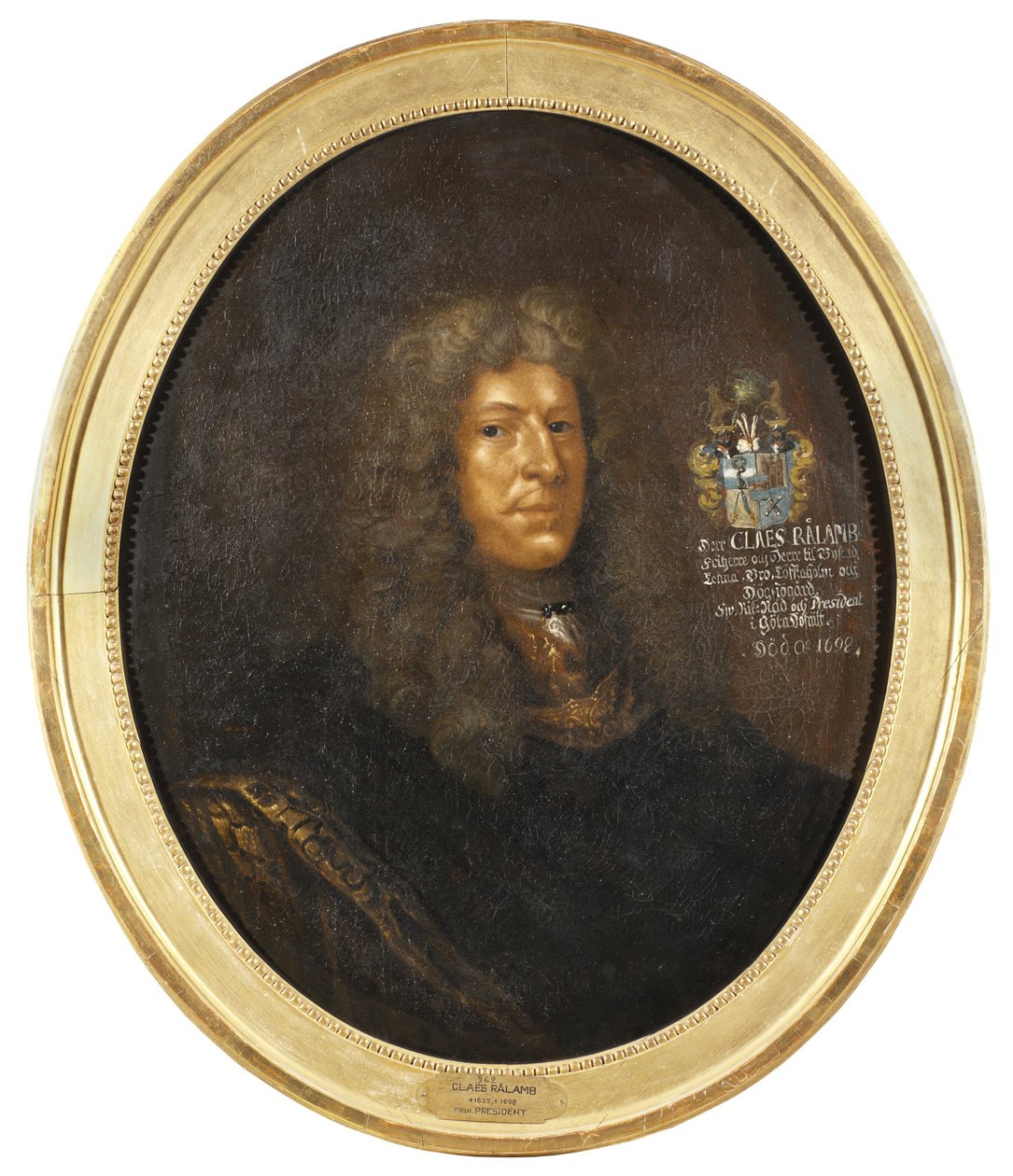Claes Rålamb, 1622-1698 autorstwa David Klöcker Ehrenstrahl