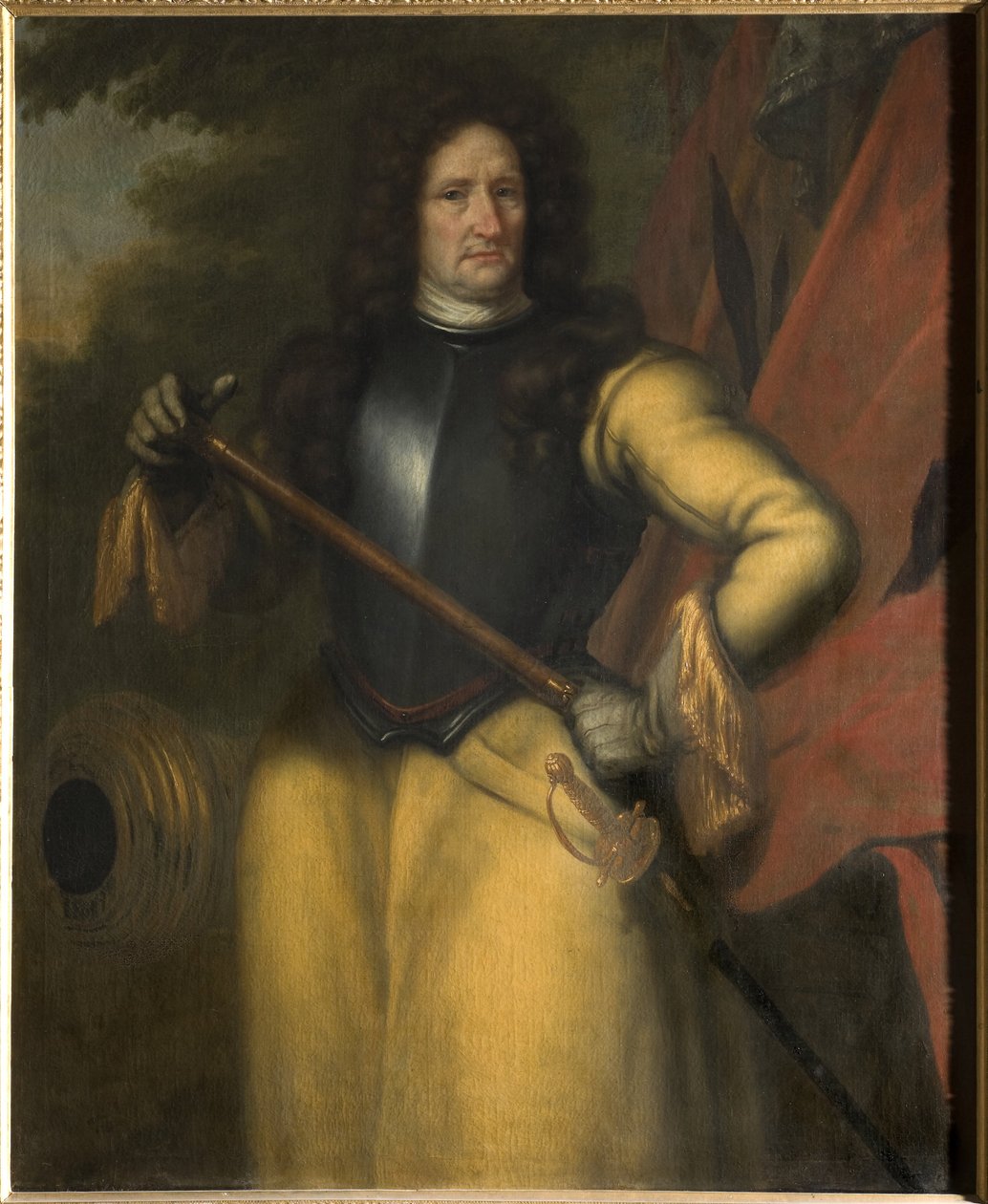 Erik Dahlbergh (1625-1703), Graf, Feldmarschall, Generalgouverneur, königlicher Rat autorstwa David Klöcker Ehrenstrahl