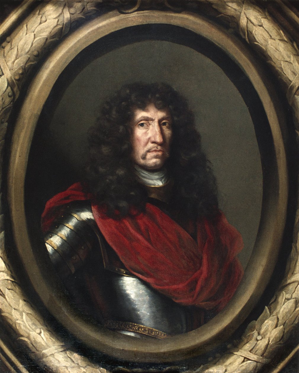 Gustaf Persson Banér (1618-1689), baron, radca królewski, marszałek polny, gubernator generalny, żonaty 1. z Britą Bielke, 2. z Marią Elisabet Oxenstierną autorstwa David Klöcker Ehrenstrahl