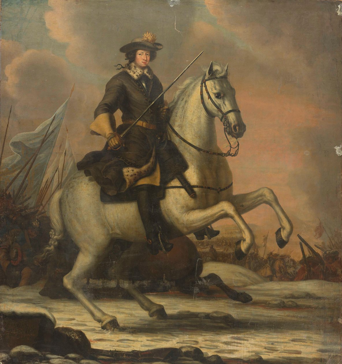 Karol XI (1665-97), król Szwecji autorstwa David Klöcker Ehrenstrahl