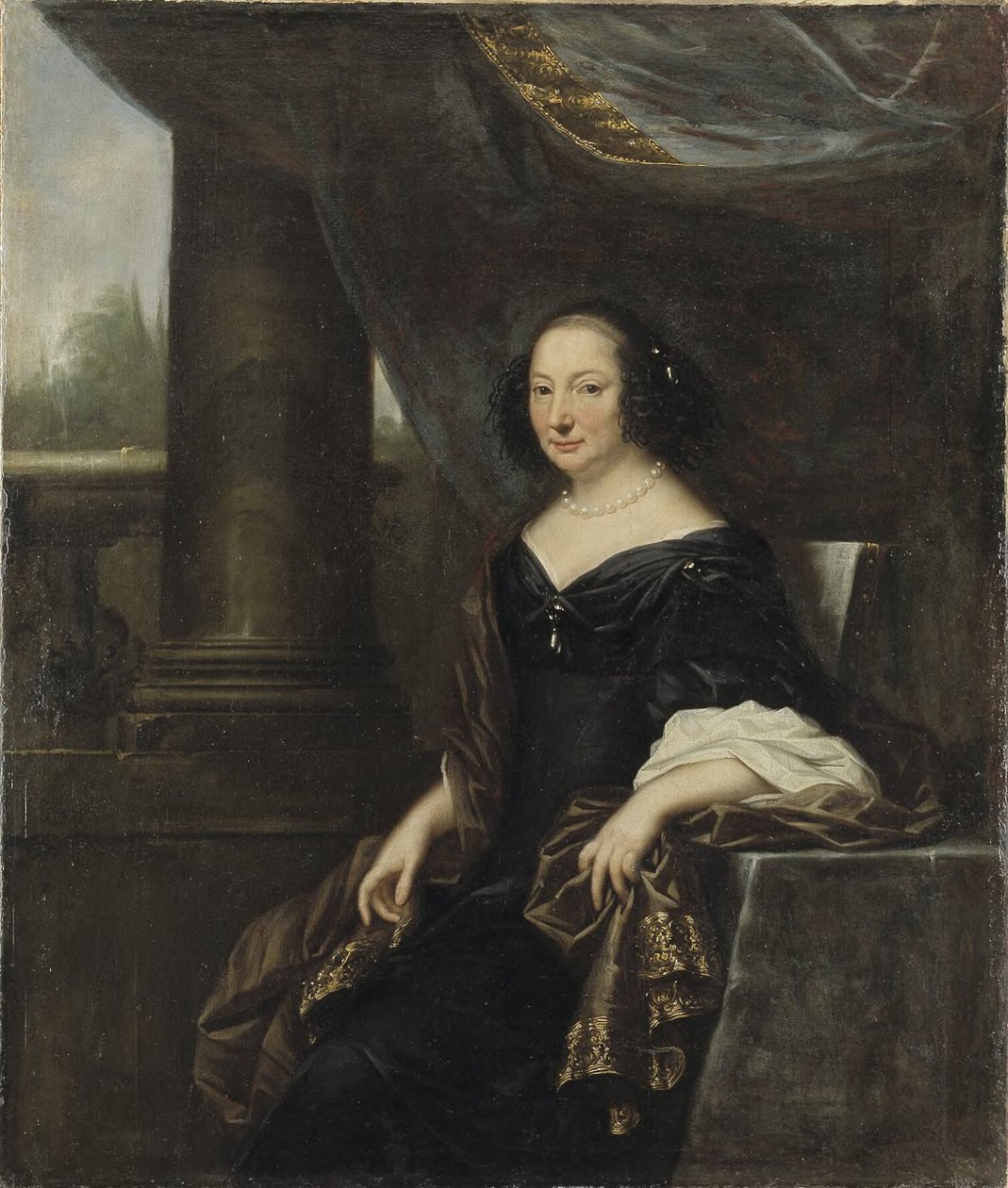 Hrabina Beata de la Gardie autorstwa David Klöcker Ehrenstrahl