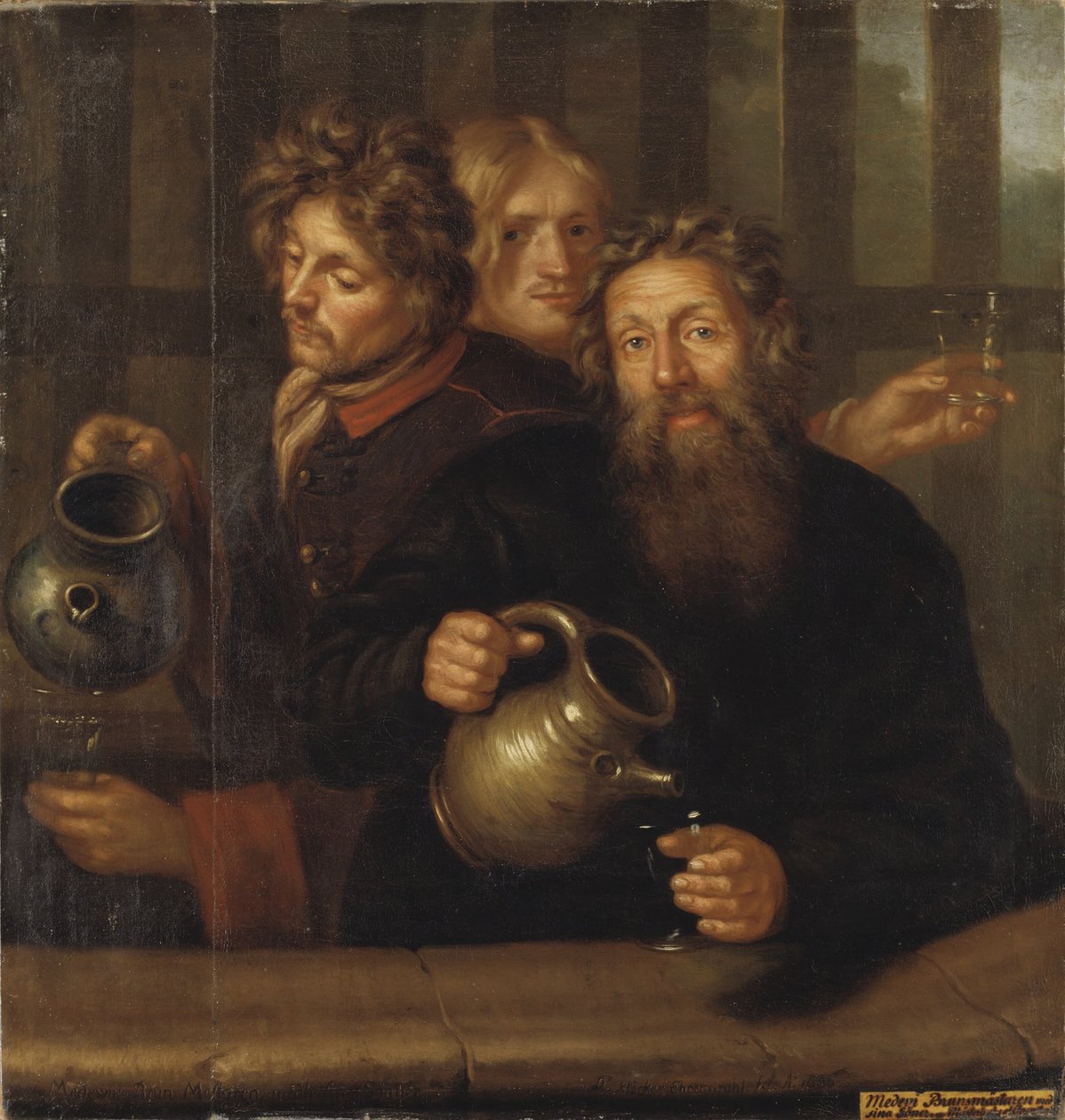 Mistrz kąpielowy z Medevi i jego synowie, 1686 autorstwa David Klöcker Ehrenstrahl