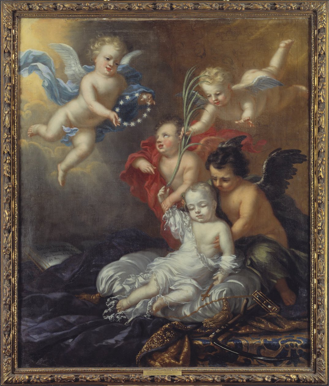 Ulryk (1684-1685), książę Szwecji, alegoria jego śmierci autorstwa David Klöcker Ehrenstrahl