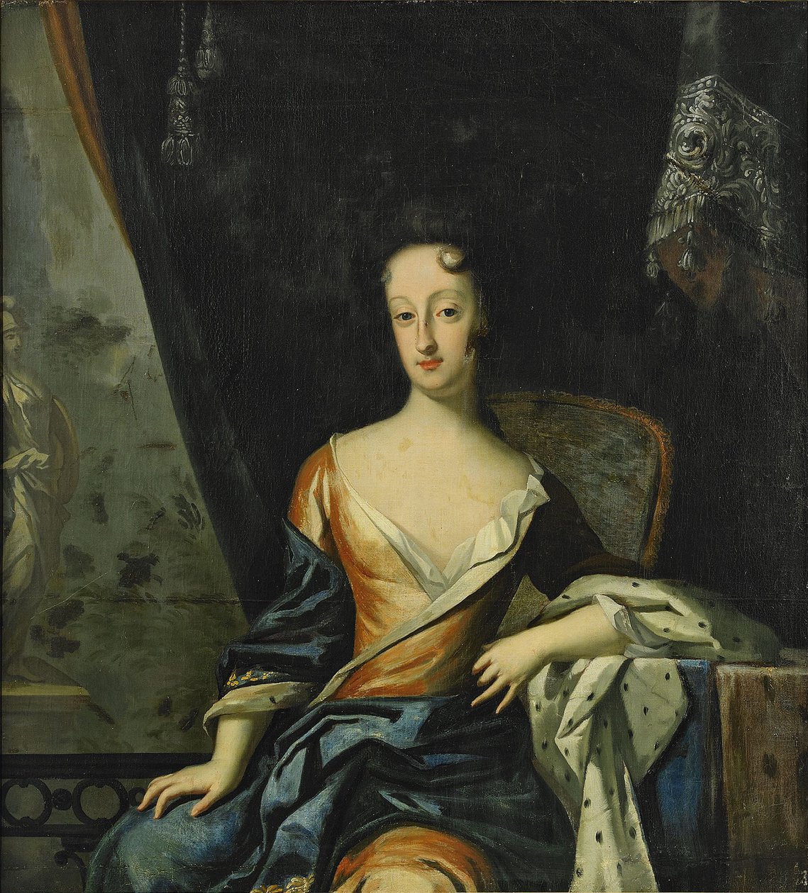 Portret Ulriki Eleonory 1688-1741, królowej Szwecji autorstwa David Krafft von