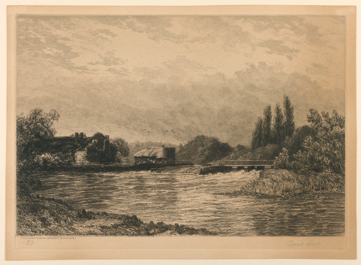 Pangbourne Weir autorstwa David Law