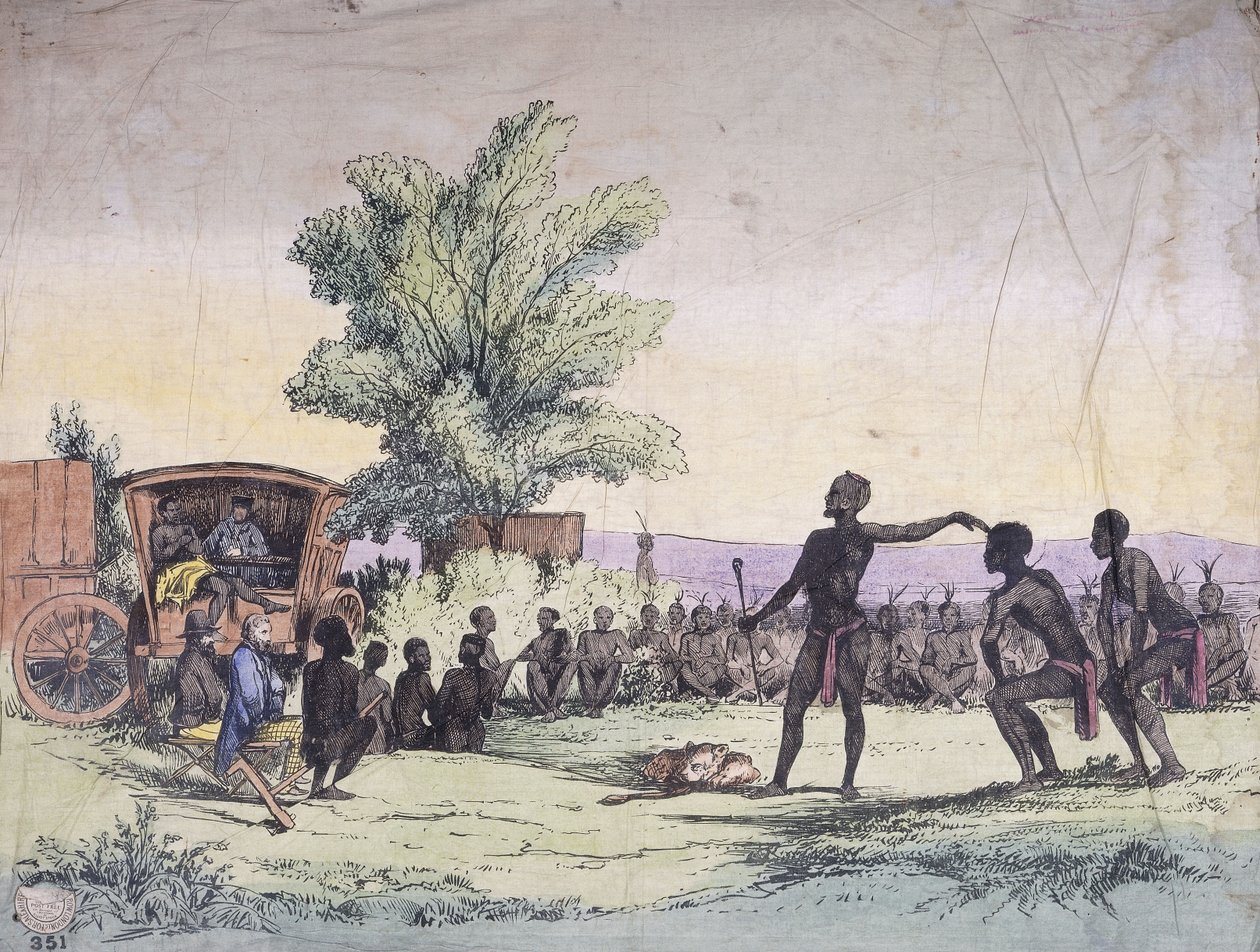 Prezentacja na dworze autorstwa David Livingstone