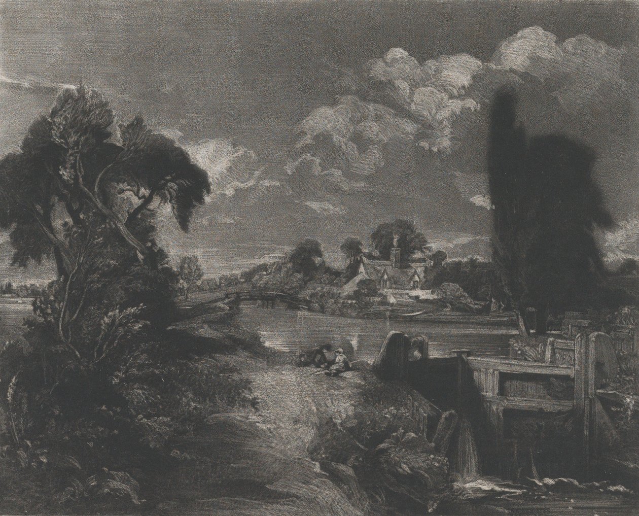 Zamek na Stour, 1830. autorstwa David Lucas