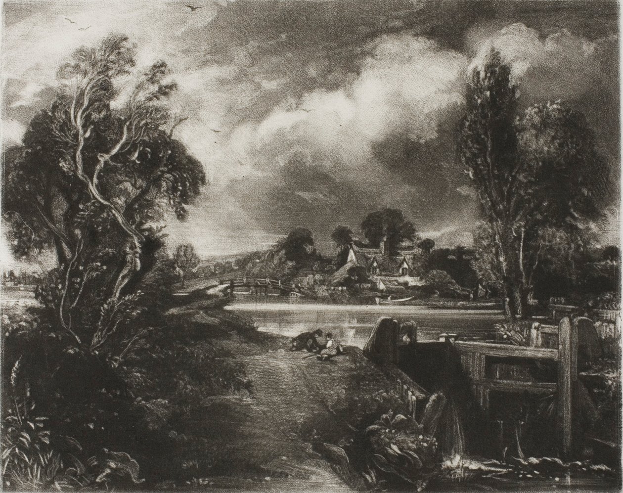 Zamek na Stour, Suffolk autorstwa David Lucas